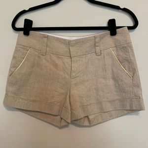 Alice + Olivia Linen Shorts